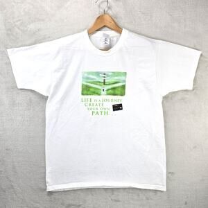 Vintage Discover Card Life Is A Journey Credit Card Promo T-Shirt Mens Size XL